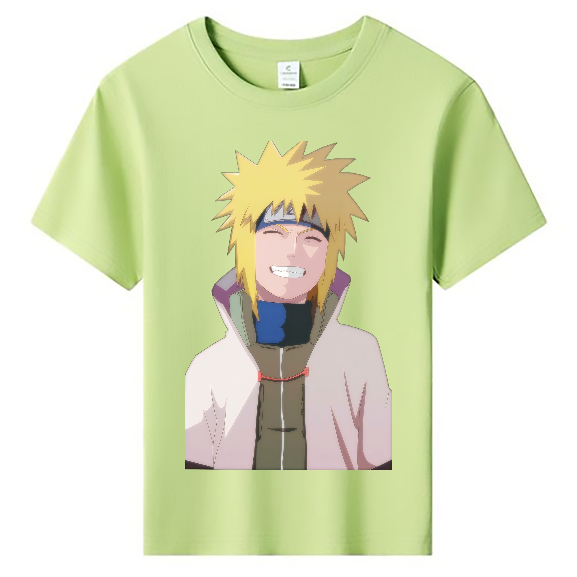 （画像用） NARUTO -ナルト- 波風 ミナト Namikaze Minato 綿100％キッズTシャツ（フロントプリント）